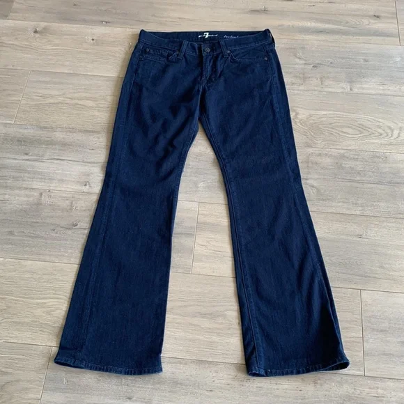 7 For All Mankind Indigo Bootcut Jean 28 - Picture 3 of 12